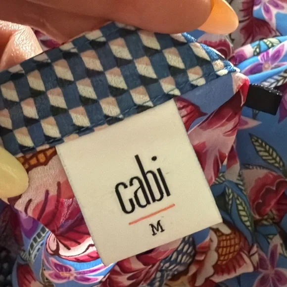 Floral Blue and Pink Dress - Picture 2 of 2